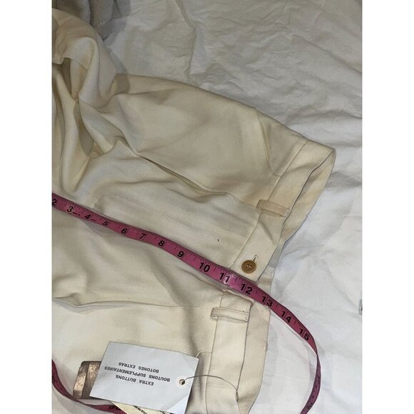 NWT Jones New York Cream High-Waist Pleated Wide Legs Women's Pants Size 8P - Picture 9 of 10